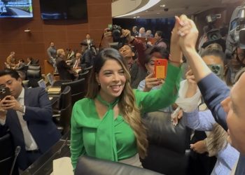 Manuel Velasco destapa a Ruth González como próxima gobernadora de San Luis Potosí; la senadora evita confirmar candidatura
