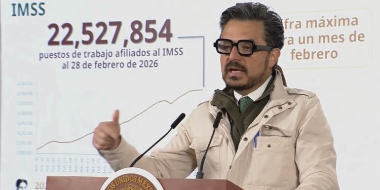 Empleo formal alcanza máximo histórico en febrero con más de 22.5 millones de puestos