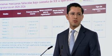 Reporta SRE 13 muertes de mexicanos en operativos y centros de ICE en EEUU