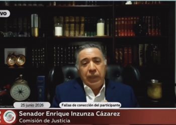 Reaparece Enrique Inzunza en el Senado tras 57 días de ausencia; participa en Comisión de Justicia