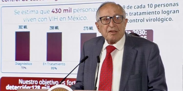 Salud fija como principal reto detectar a 128 mil personas con VIH para cumplir meta de eliminación en 2030