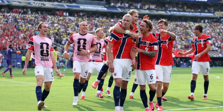 Con doblete de Haaland, Noruega sorprende al mundo y elimina a Brasil
