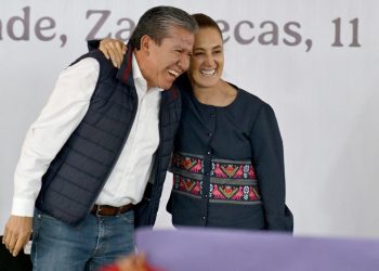 Sheinbaum cierra filas con David Monreal en Zacatecas y reivindica los programas sociales como derechos constitucionales
