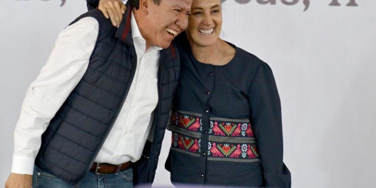 Sheinbaum cierra filas con David Monreal en Zacatecas y reivindica los programas sociales como derechos constitucionales