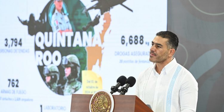 Golpea estrategia de seguridad al crimen en Quintana Roo: 3,800 detenidos y 6.6 toneladas de droga aseguradas