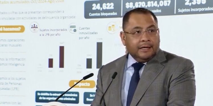 UIF congela 24 mil 622 cuentas y 8 mil 670 mdp para golpear finanzas del crimen
