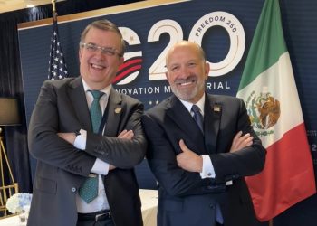 Ebrard y Lutnick revisan agenda comercial y desarrollo tecnológico de México y EU