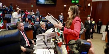 Paloma Sánchez encara a Enrique Inzunza en el Senado por los 730 días de violencia en Sinaloa