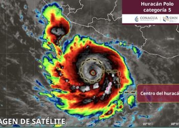 “Polo” se intensifica a categoría 5 y amenaza con lluvias torrenciales al occidente de México
