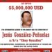 Abaten en Sinaloa a “Chuy Peñuelas”, operador del Cártel de Guasave; EU ofrecía 5 millones de dólares por él