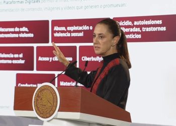 Sheinbaum ordenará a plataformas digitales retirar contenidos violentos dirigidos a menores